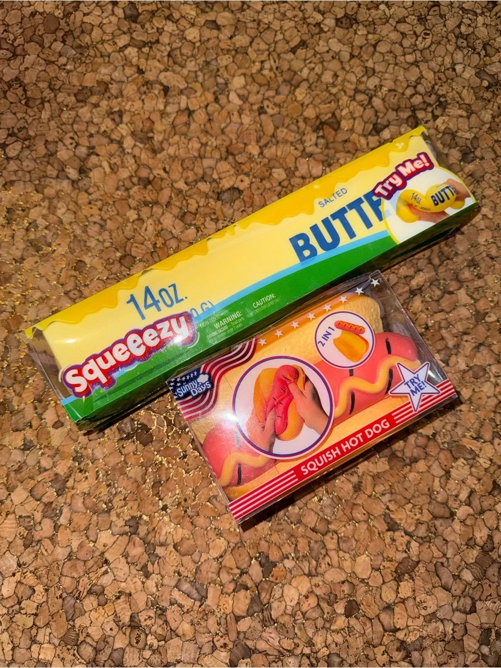 Butter and hot dog Squeeze Toy